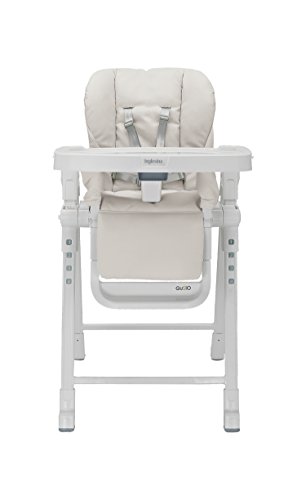 Inglesina Gusto Foldable Convertible High Chair for Babies & Toddlers - Adjustable Height, Removable Tray, Easy to Clean - Perfect for Dining, Travel & Home Use (Cream)