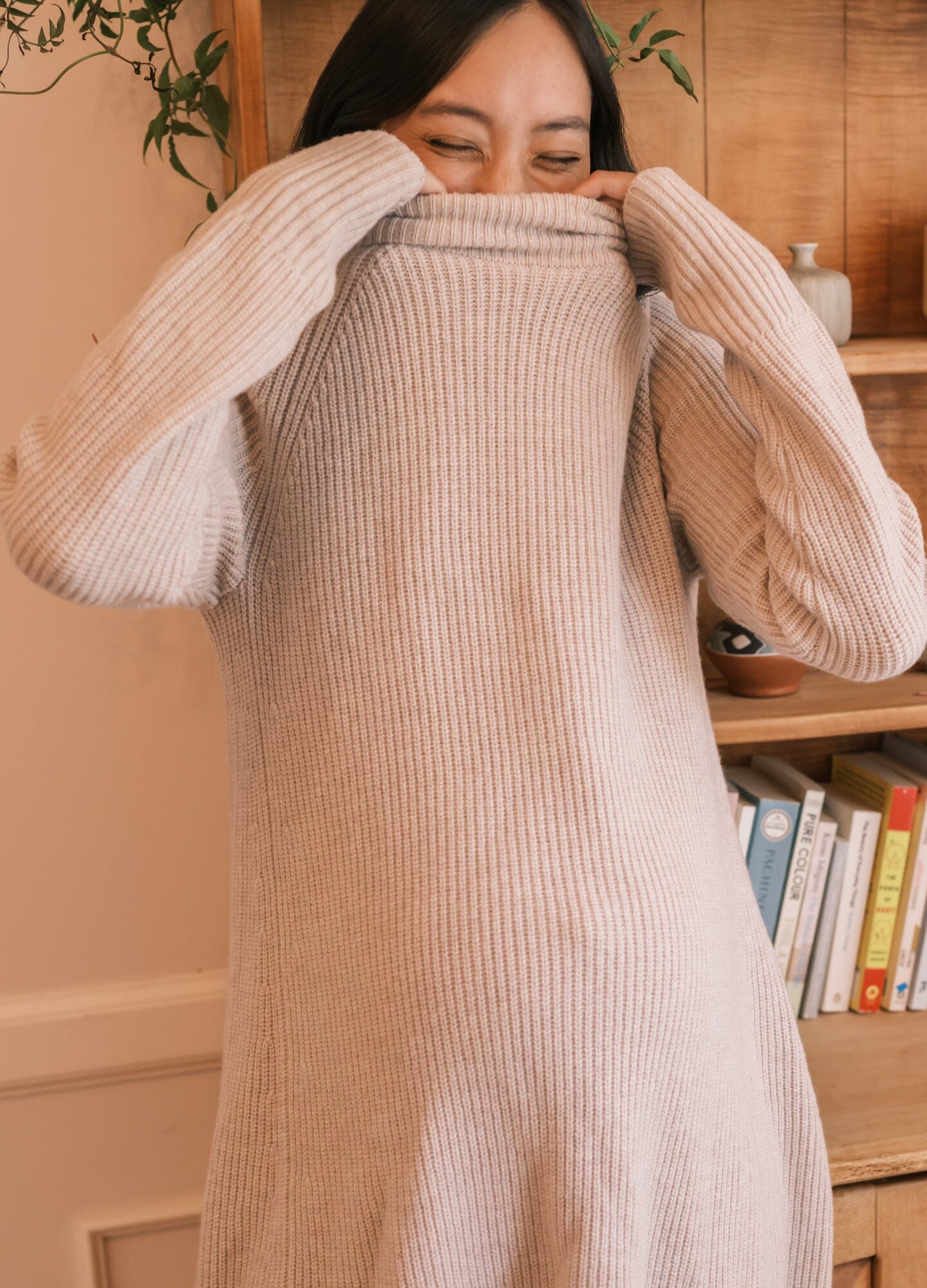 Irina Shaker Mini Sweater Dress for Women - Cozy Knit Bodycon Dress for Fall & Winter - Perfect for Dates, Parties, and Casual Outfits