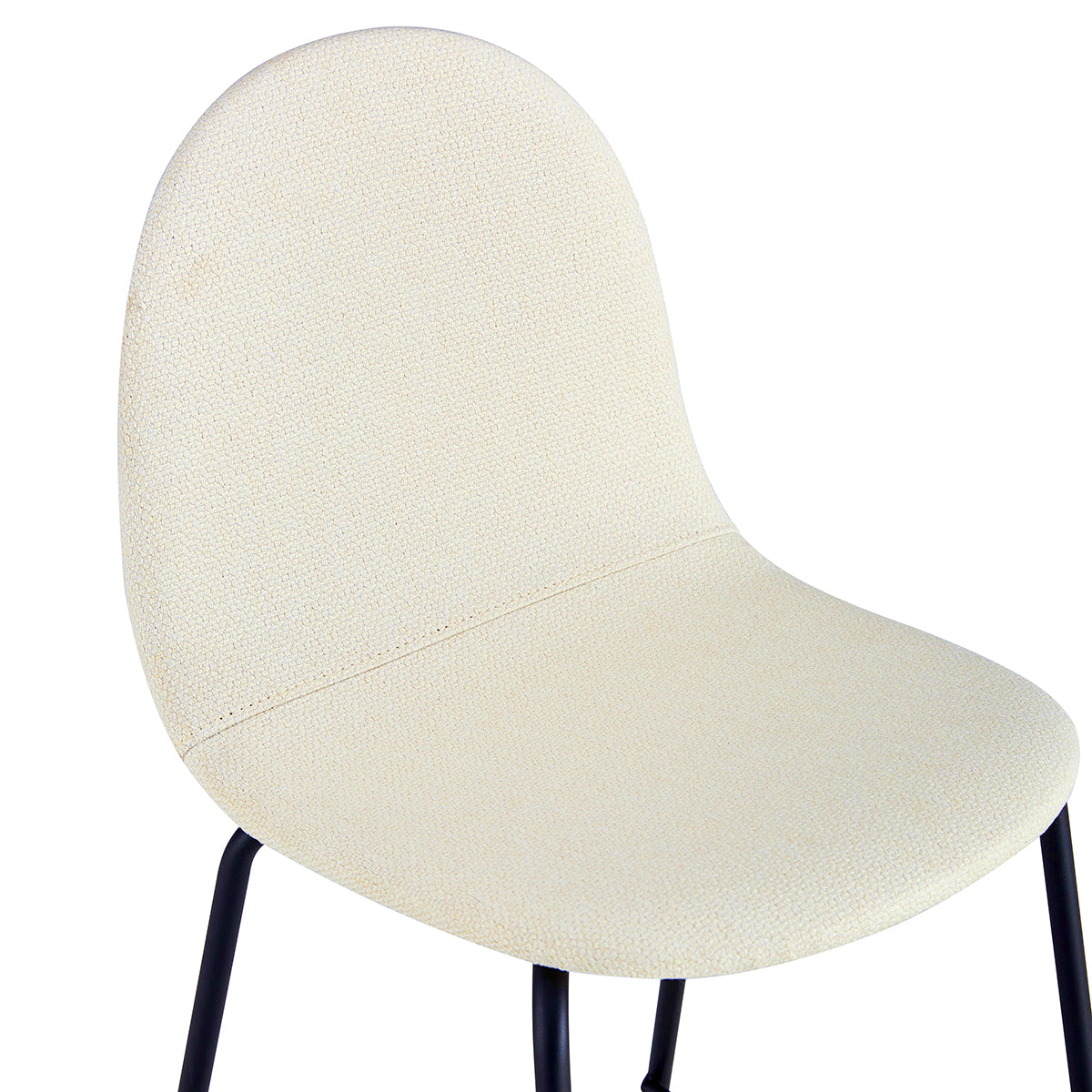Premium Archie Fabric Bar Stools - Set of 2 Modern Counter Height Stools with Padded Seat & Sturdy Metal Base - Perfect for Kitchen Island, Breakfast Nook & Home Bar Decor