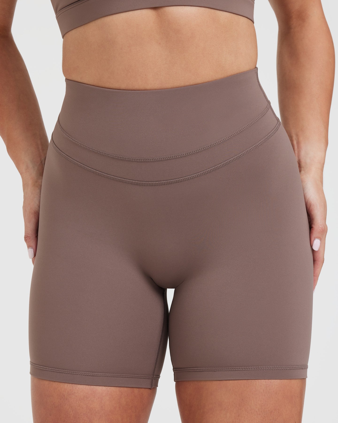 High Waisted Shorts for Women - Cool Brown | Comfortable & Stylish | Perfect for Summer, Beach, Gym & Casual Wear