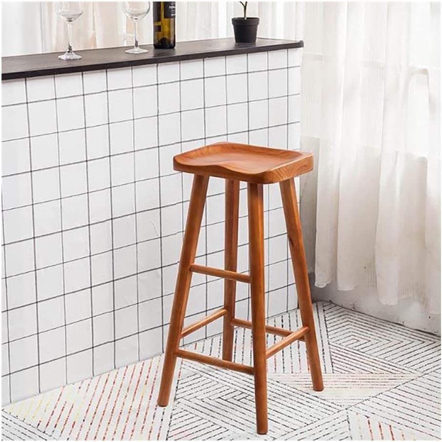 OKUOKA Lightweight Multi-Purpose Step Stool Ladder Chair with Simple Shelf - 55CM High, Walnut Color - Perfect for Home Decor, Kitchen, Bathroom & Storage Organization