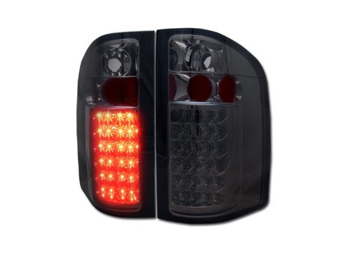 Smoke LED Tail Lights - Rear Brake Lamps for Chevy Silverado Truck - Durable & Bright Replacement Lights for Night Driving & Off-Road Adventures