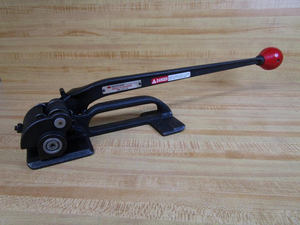 Heavy Duty Steel Strapping Tensioner with Feed Wheel - Professional Packaging Tool for Securing Pallets & Shipments - Ideal for Warehouse, Logistics & Industrial Use