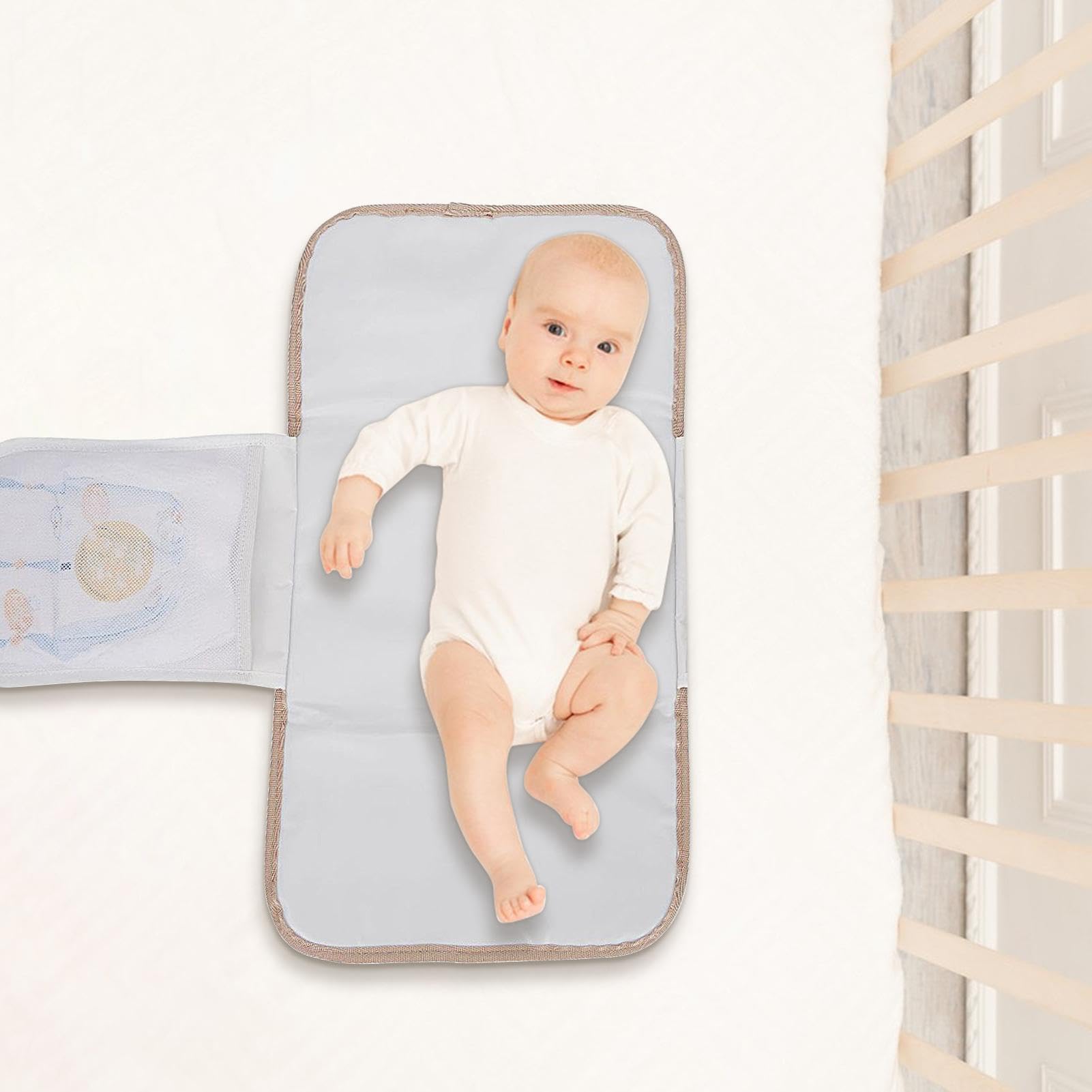 Portable Baby Changing Pad - Foldable, Washable & Waterproof Travel Changing Mat for Infants - Soft & Lightweight Diaper Changing Station for Home, Nursery, or On-the-Go Use