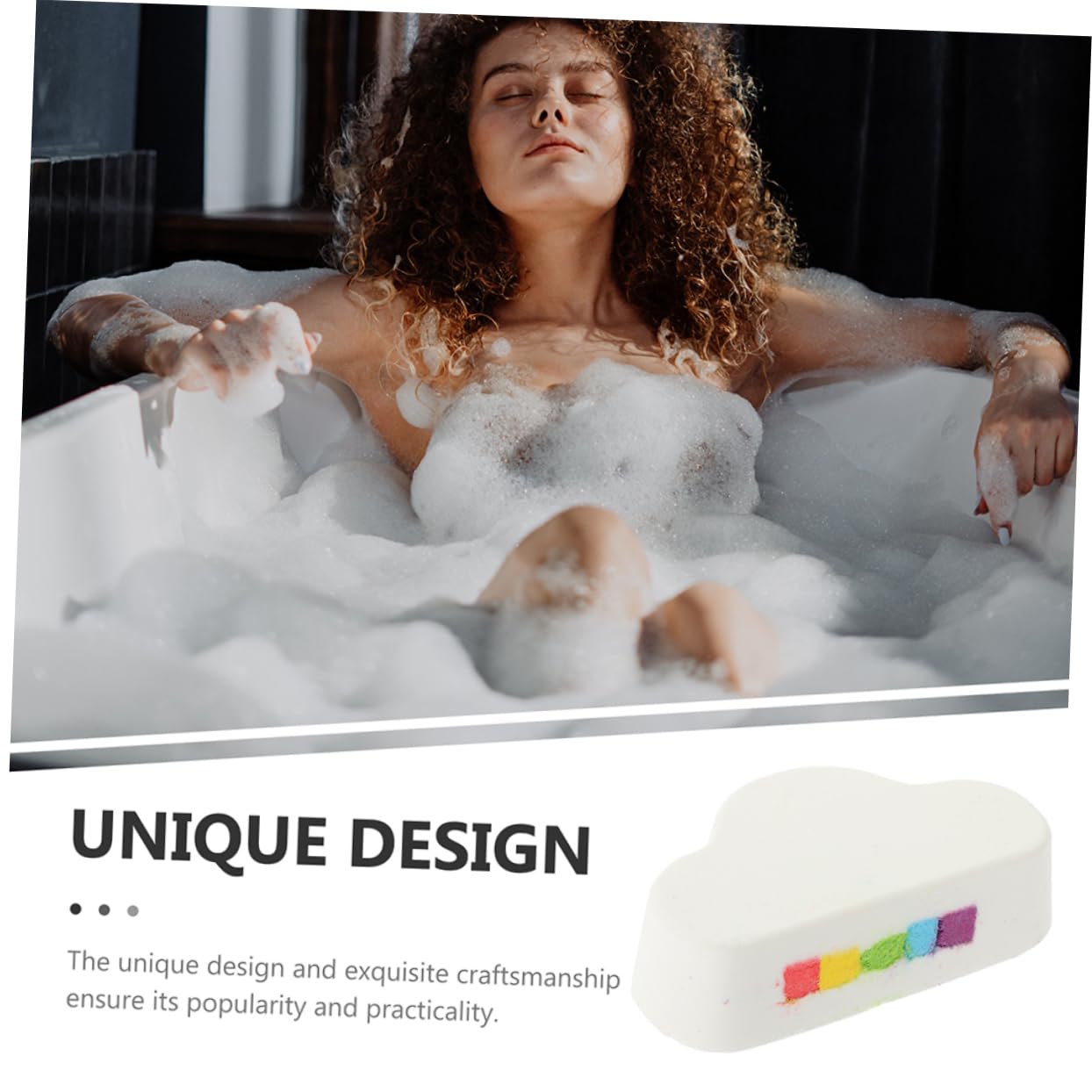 Cloud Shaped Bath Set - Natural Bath Salts & Bubbles for Relaxation | Portable Bathtub Spa Experience | Perfect for Home Relaxation, Stress Relief & Gift Giving