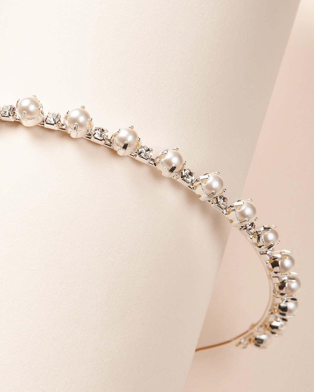 Elegant Pearl & Rhinestone Headband for Women - Wedding, Prom, Party Hair Accessories - Shiny Crystal Hairband for Special Occasions