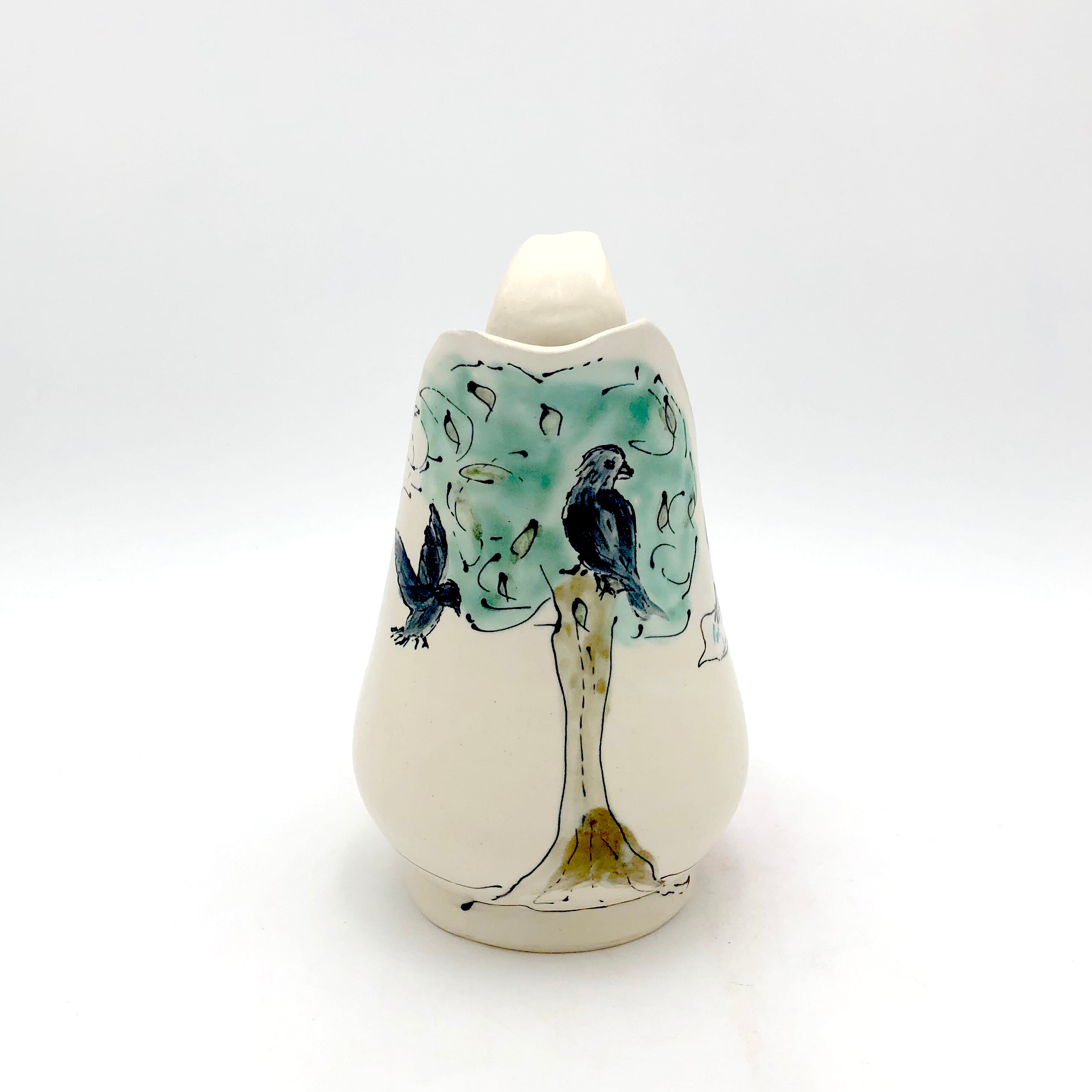 Handpainted Porcelain Pitcher - Sullivan FF Creativity's Muse - Elegant Tea Serving & Home Decor for Kitchen & Dining Room