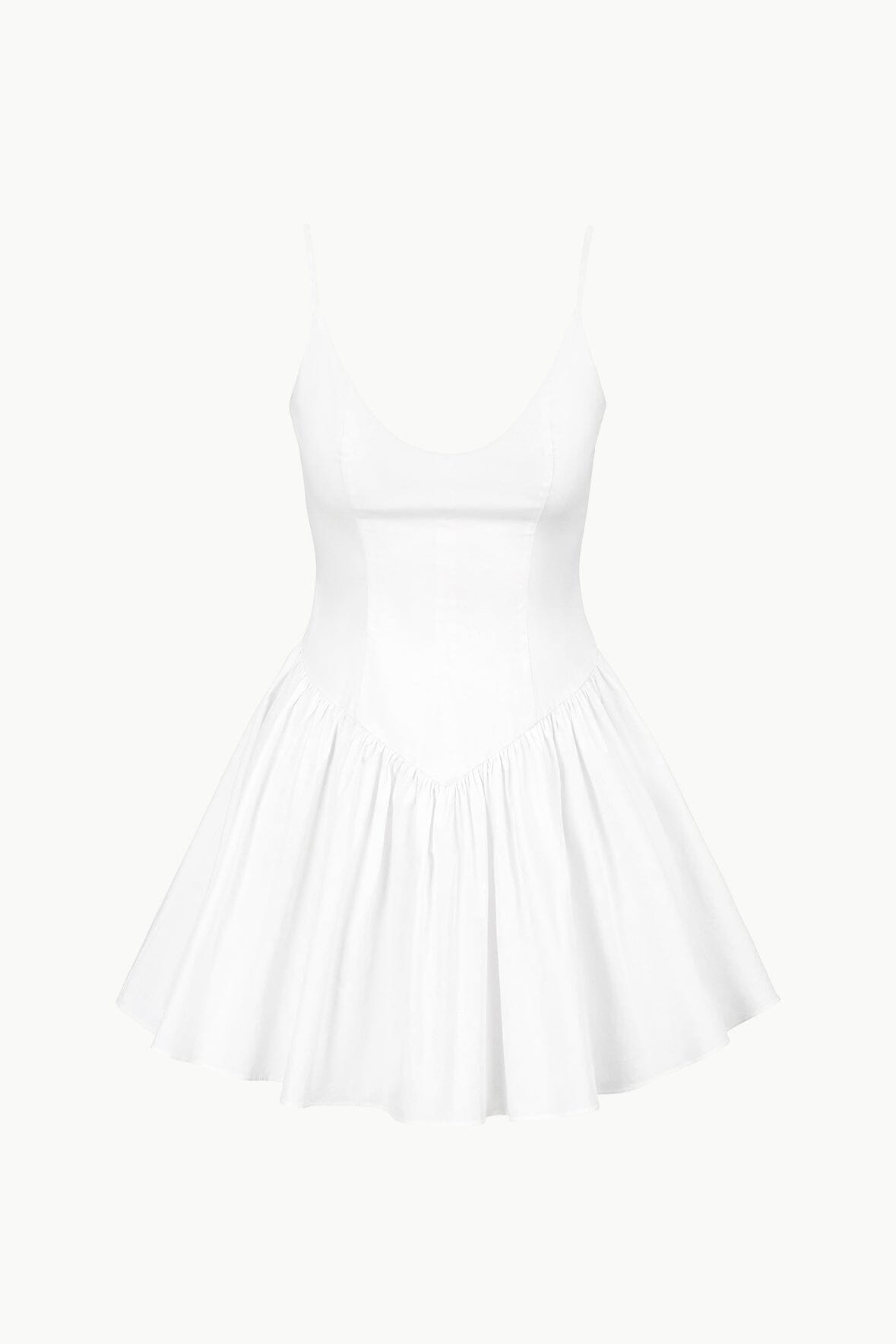 Dena Mini Dress for Women - Elegant White Summer Dress for Casual Wear, Party & Date Night | Flowy Short Sleeve A-Line Dress