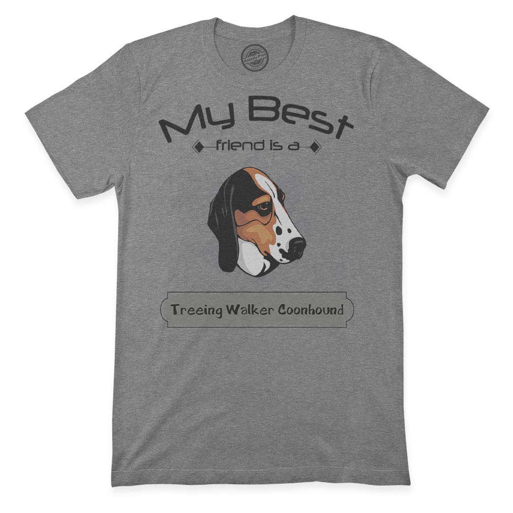 Premium Graphic T-Shirt - Best Friend Treeing Walker Coonhound Dog Lover Tee for Men & Women - Perfect for Casual Wear, Dog Parks, and Pet Lovers Gifts
