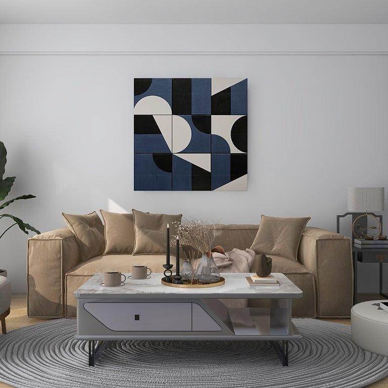 Harper Marble Tech Modern Coffee Table - 51