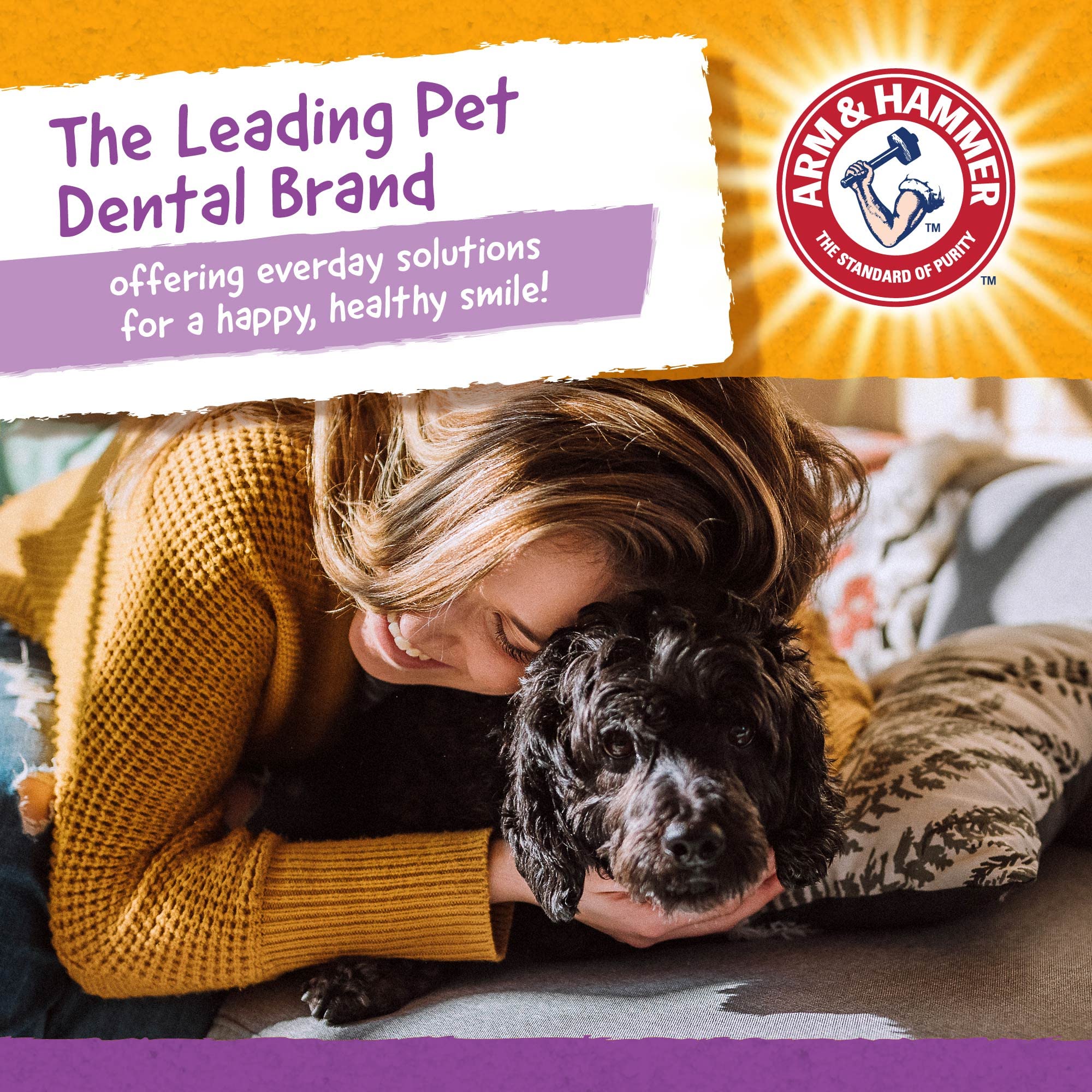 Arm & Hammer for Pets Nubbies Dental Treats for Dogs - Natural Dental Chews to Fight Bad Breath, Plaque & Tartar | No Brushing Needed | Large Size Chicken Flavor (24 Packs, 192 Count) - Perfect for Daily Oral Care & Fresh Breath at Home or Travel