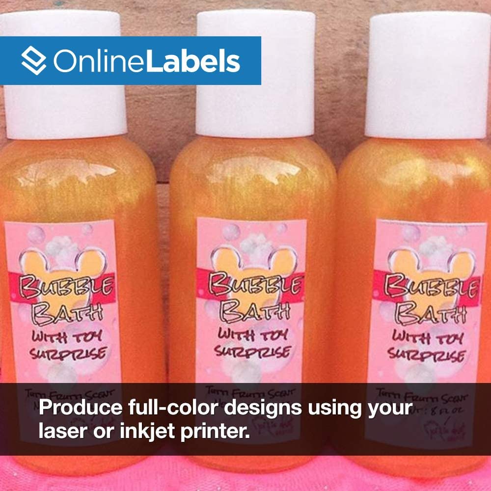2 x 1 Inch Extra Strength Barcode Labels - 4,000 Labels (100 Sheets) for Inkjet & Laser Printers - Durable Adhesive for Shipping, Inventory & Retail Use - Online Labels