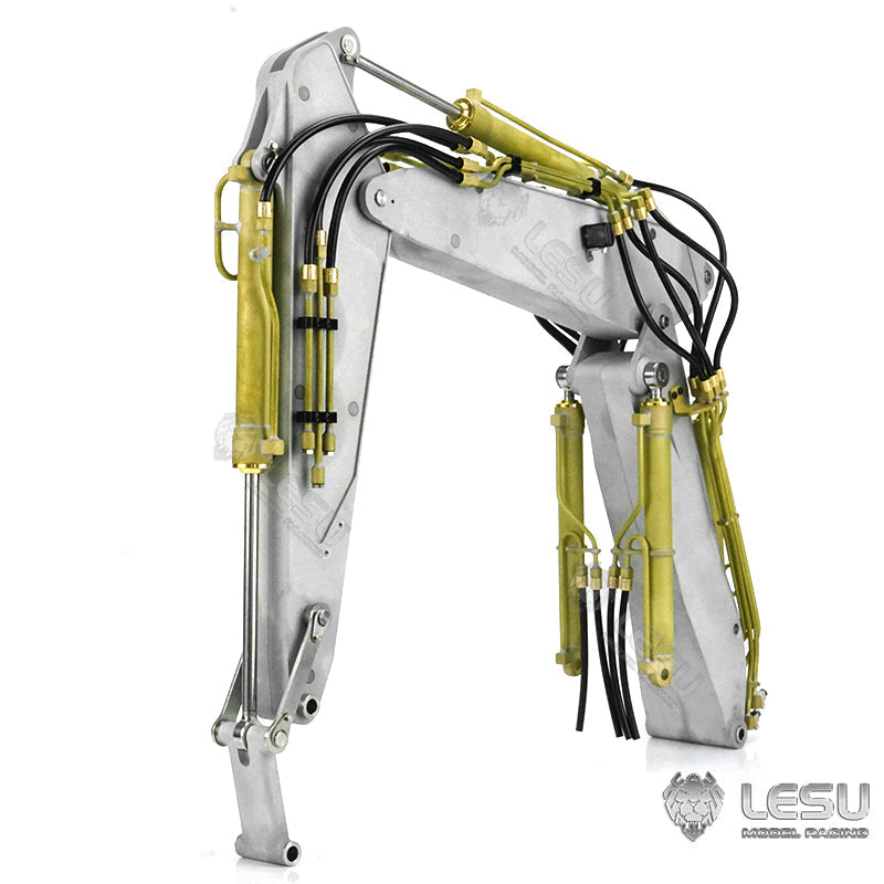 1/14 LESU PC360 Metal Excavator Truck Tracks Kit with Sprocket, ESC Motor & Metal Cabin - Heavy Duty Grab Grapple Bucket for RC Construction Vehicles - Perfect for RC Model Building, Construction Simulation & Collectors