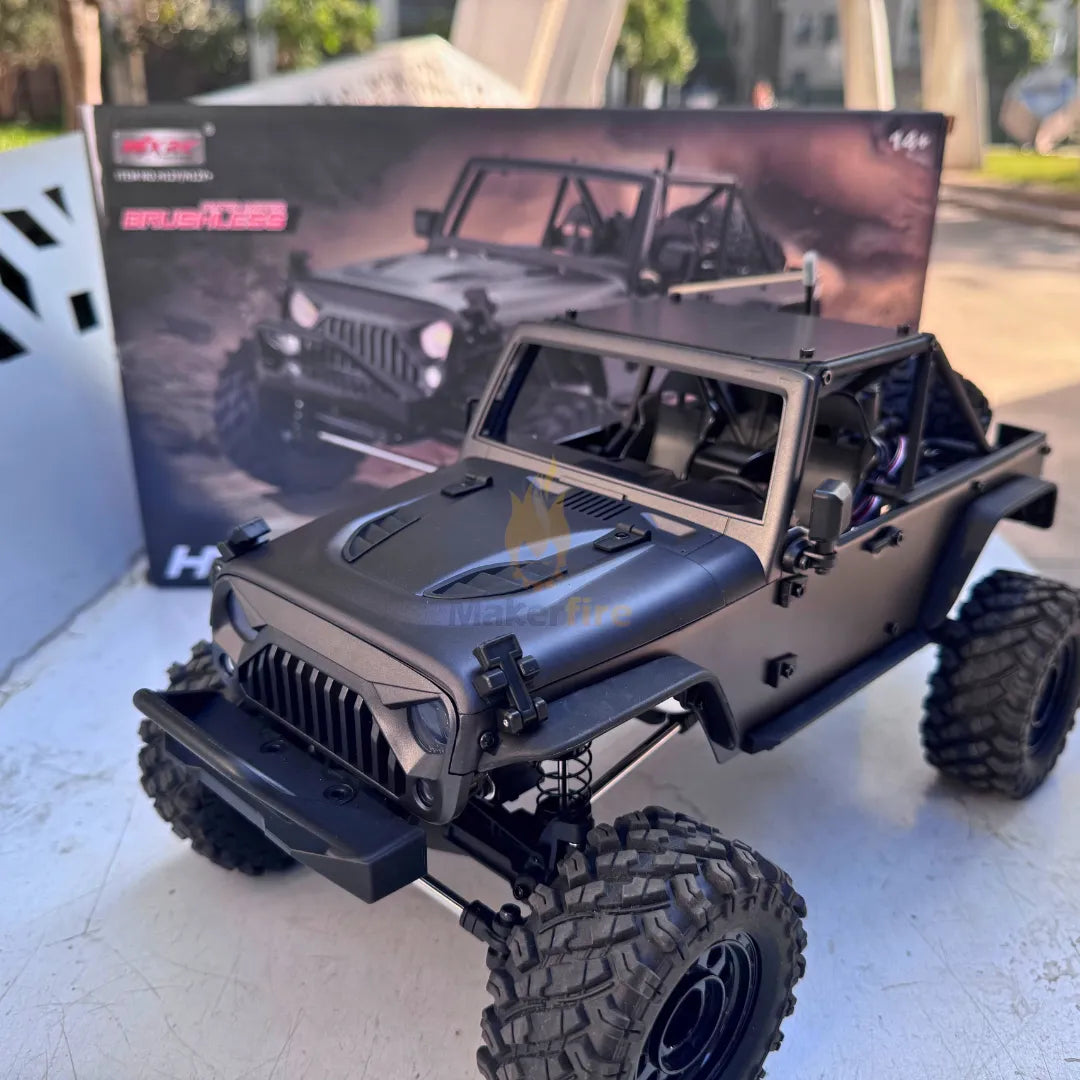 MJX Hyper Go H12Y 1/12 Scale High Speed RC Car - 3650 Brushless Motor, Aluminum Alloy Chassis, Off-Road Remote Control Truck - Perfect for Backyard Racing & Off-Road Bashing