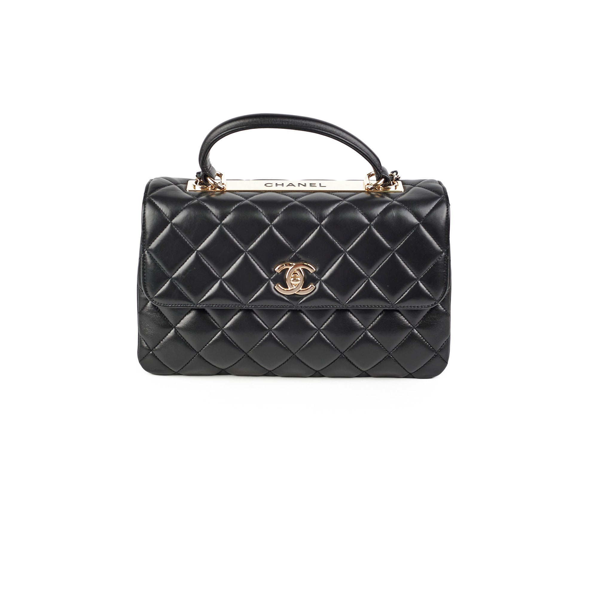 Chanel Trendy CC Medium Lambskin Black Quilted Shoulder Bag 24S Collection - Luxury Designer Handbag for Women, Perfect for Date Night & Special Occasions
