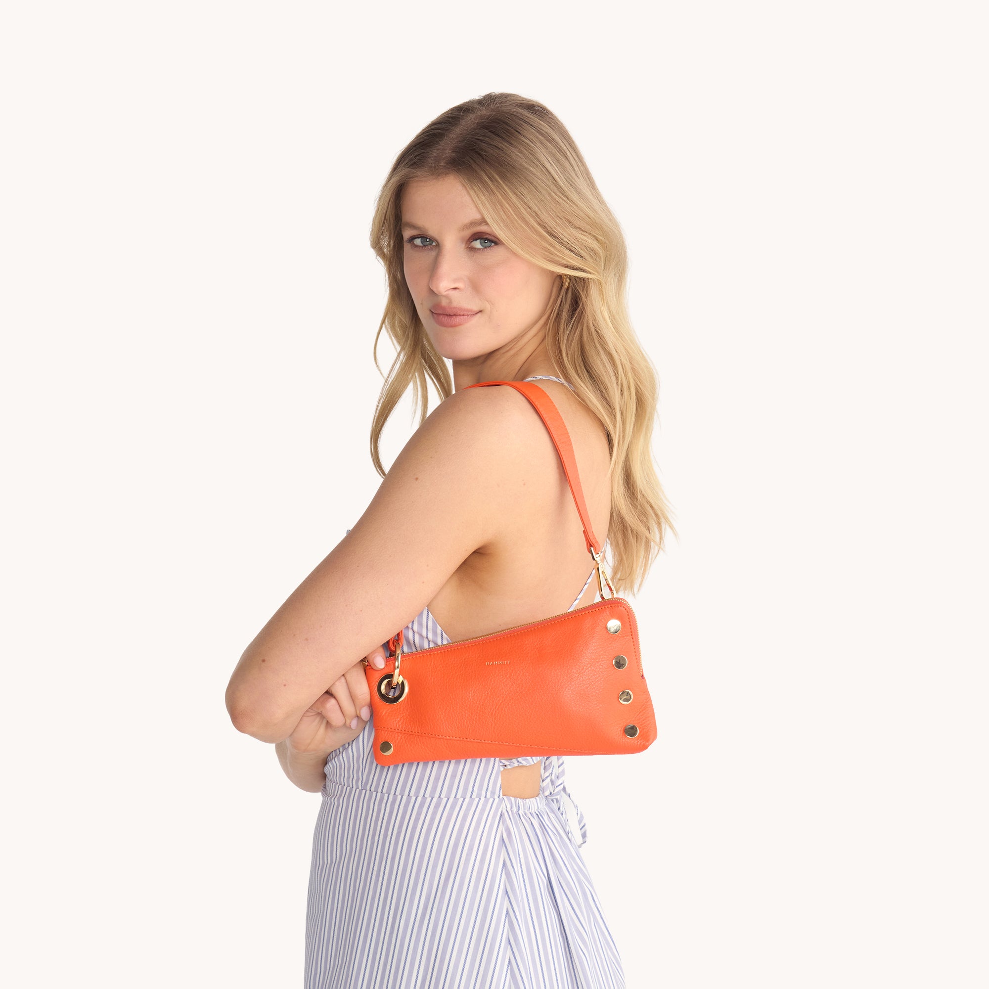 Nash Pochette Handbag - Stylish Habanero & Gold Crossbody Bag for Women | Perfect for Parties, Dates & Everyday Use