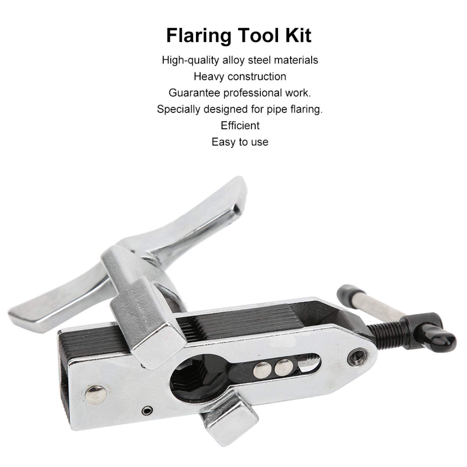 Agatige 2-Piece Flaring Tool Kit for Copper Tubing & Brake Pipes (3/16