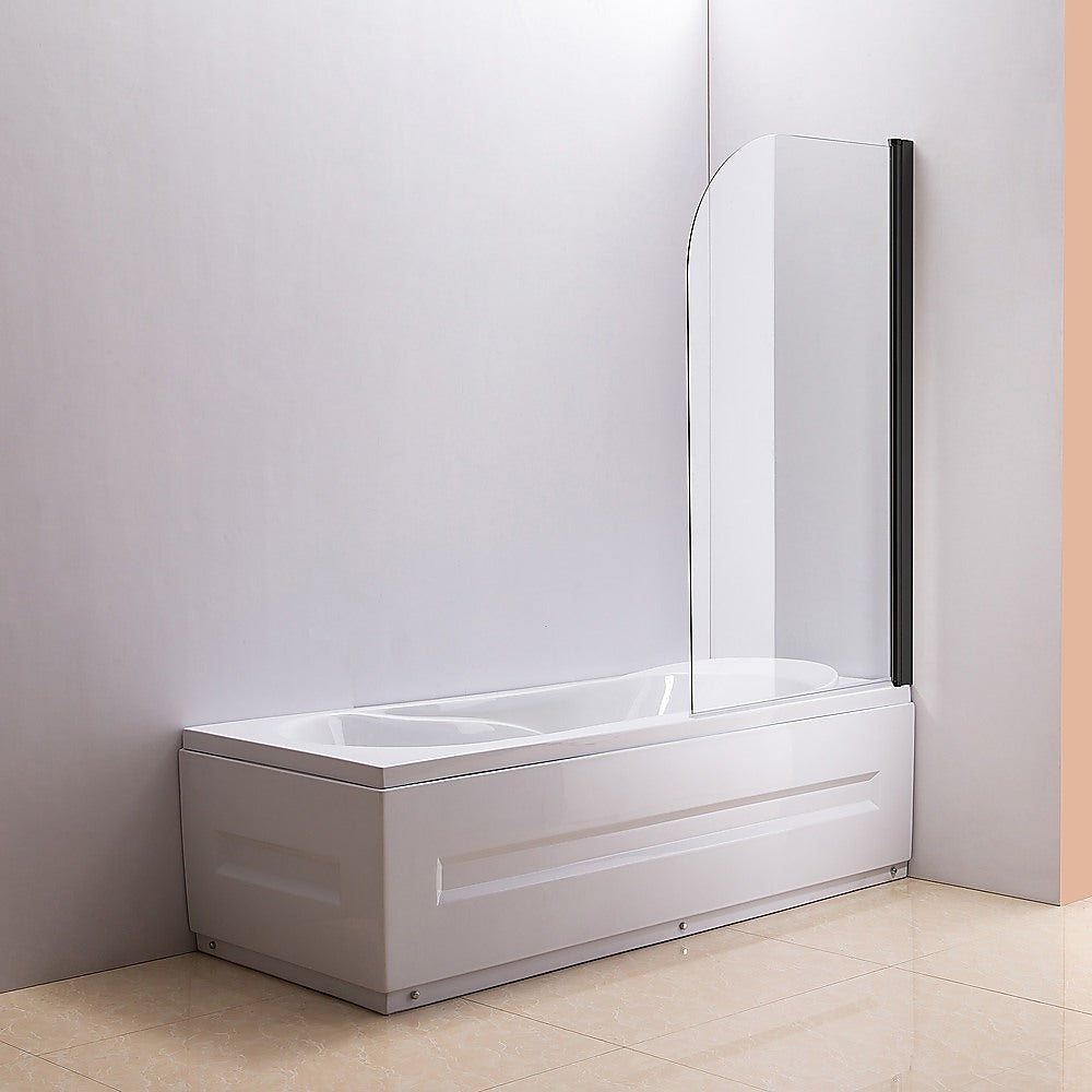 180 Degree Pivot Shower Door with 6mm Tempered Safety Glass - 800x1400mm Bathroom Screen by Della Francesca - Perfect for Modern Walk-in Showers and Bathtub Enclosures