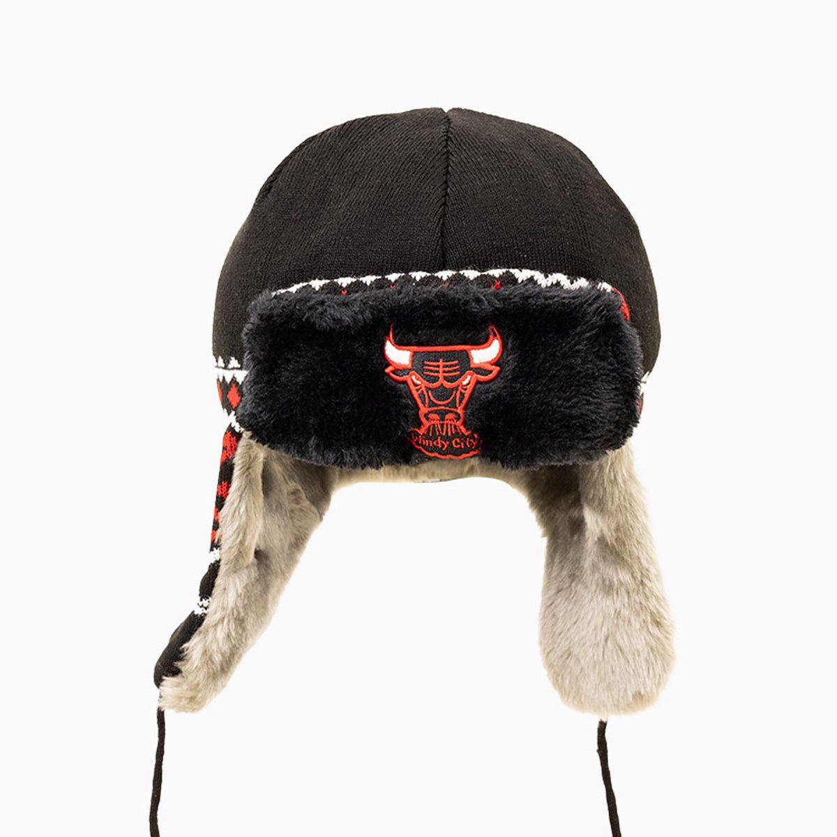 Chicago Bulls NBA Trapper Knit Cuff Beanie Hat - Winter Warm Fleece Lined Skull Cap for Men & Women - Perfect for Basketball Games, Outdoor Sports & Cold Weather