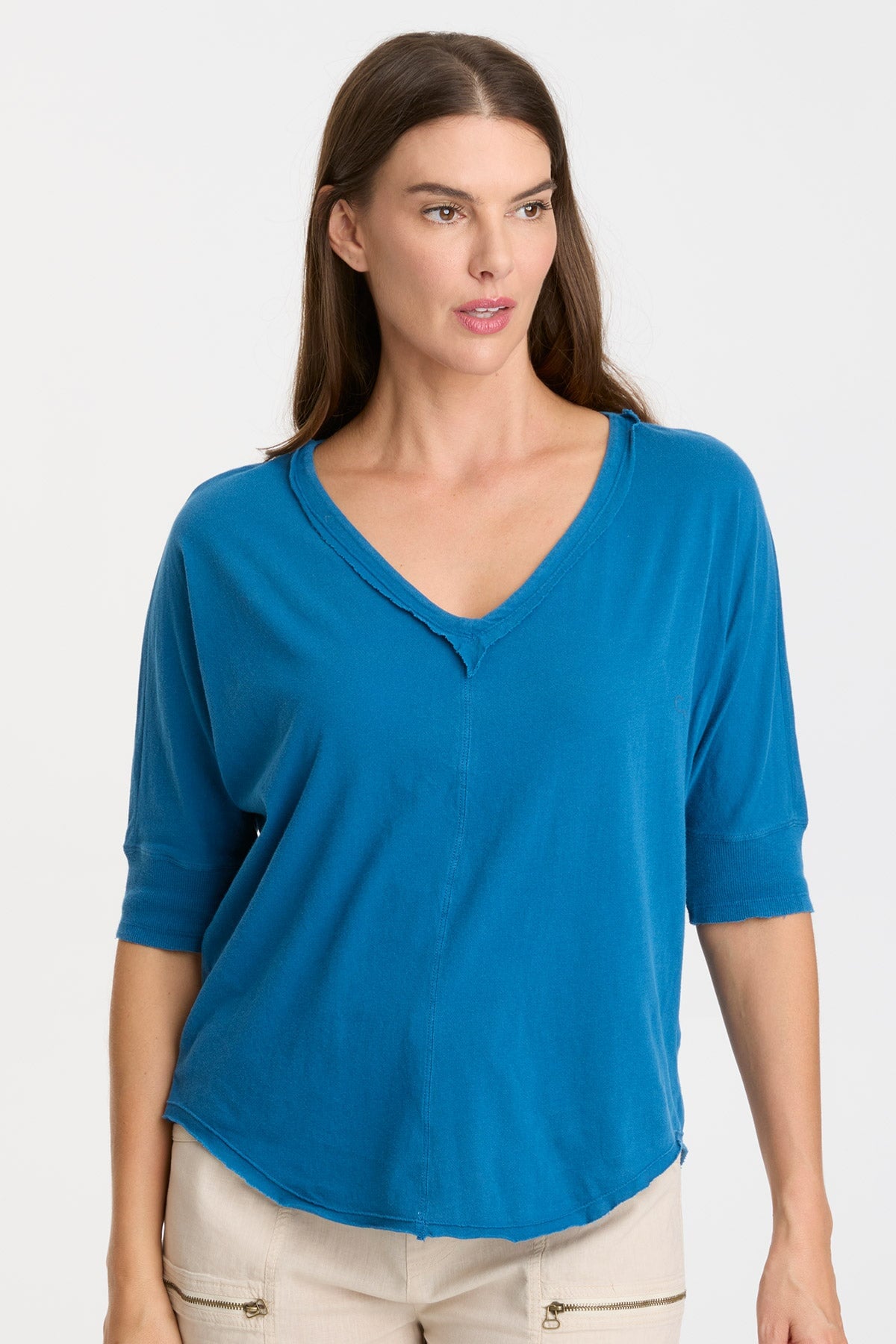 Gardiner Banded Sleeve Top 2.0 - Women's Fashion T-Shirt with Elastic Cuffs | Casual & Workout Wear | Perfect for Yoga, Gym & Everyday Outfits