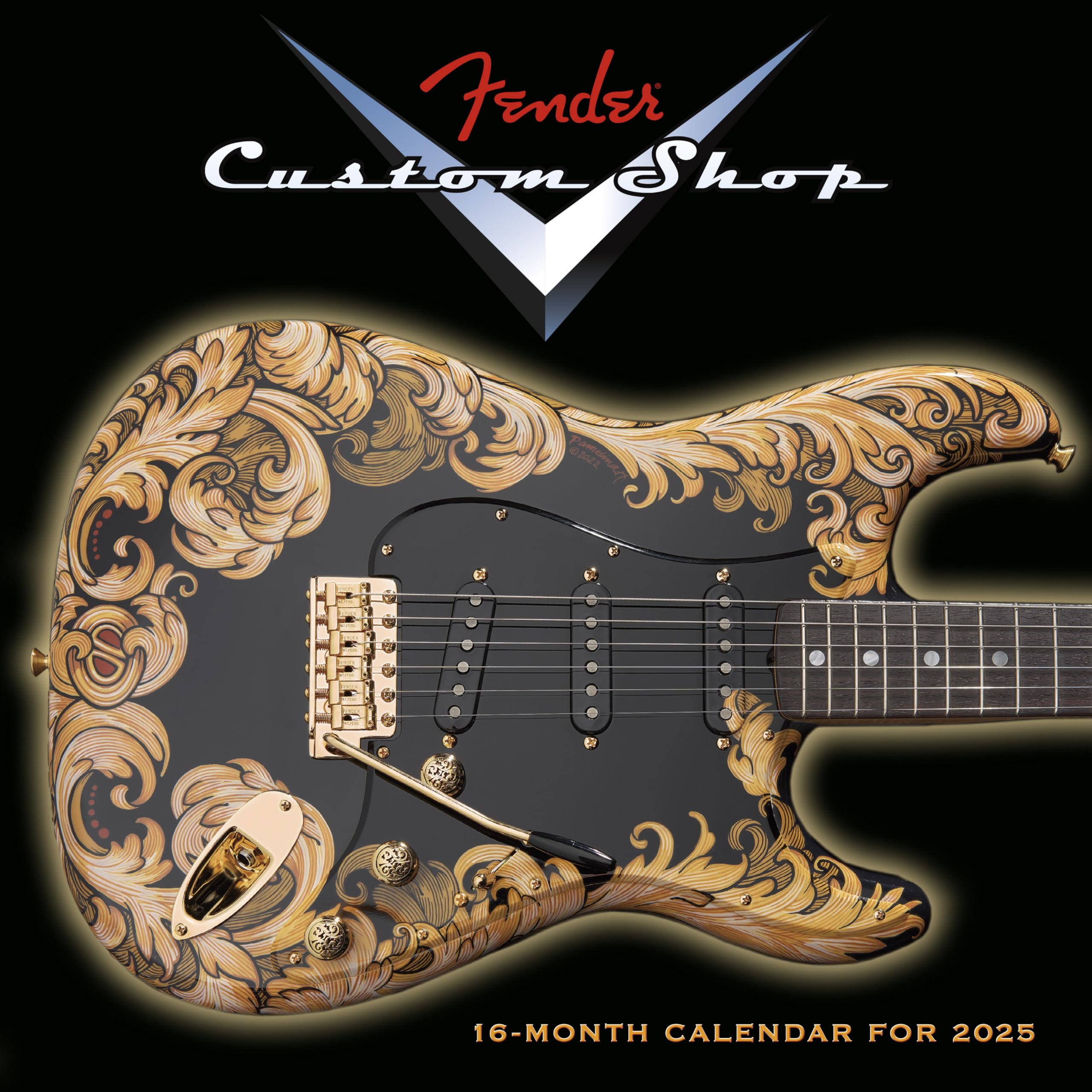 Fender Custom Shop 2025 Wall Calendar - 12