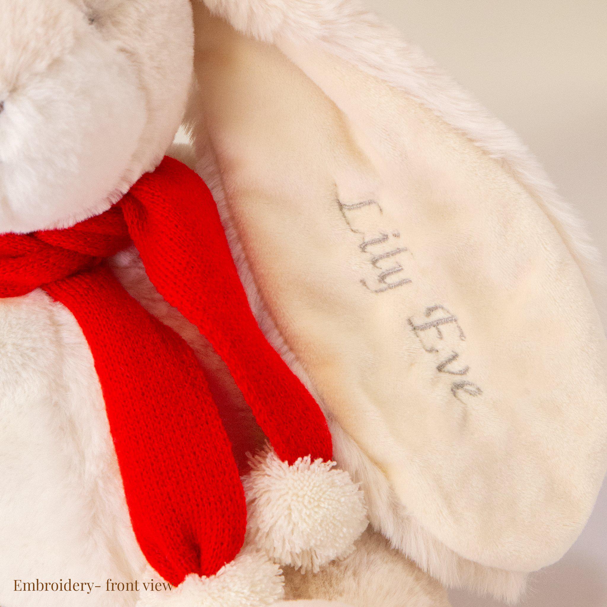 Limited Edition Little Bun Bun Holiday Bunny Plush Toy - Retired Collectible for Christmas Decor & Gift Giving