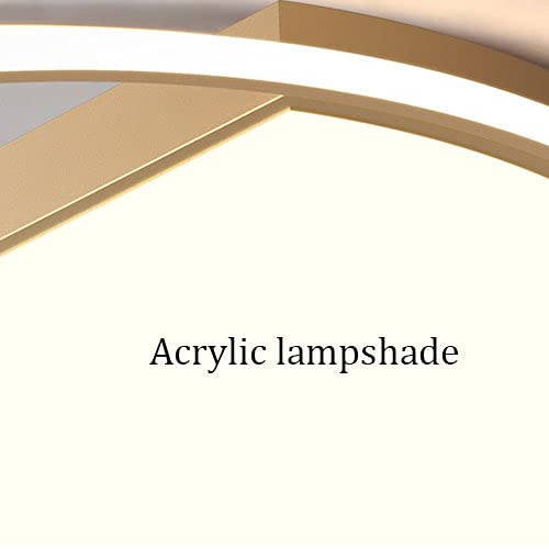 LED Flush Mount Ceiling Light - Modern Dimmable Ceiling Lamp with 3 Color Temperatures (3000K/4000K/6000K), Metal & Acrylic Shade, Ultra-Thin Close-to-Ceiling Design - Perfect for Bedroom, Living Room, Kitchen, and Hallway Lighting