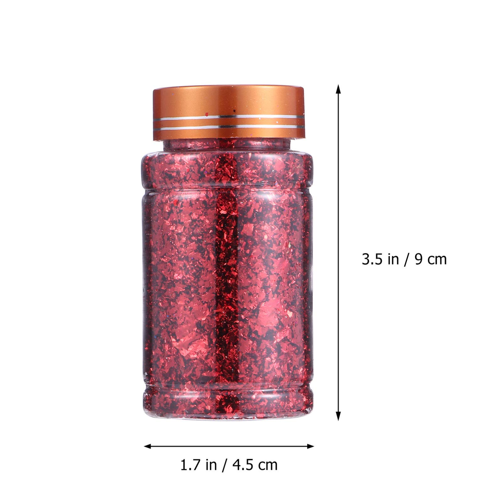 EXCLUZO 1 Set Nail Art Flakes with Tweezer - Irregular Metallic Foil Nail Chips for Manicure - DIY Nail Decoration Supplies for Women - Perfect for Parties, Weddings & Special Occasions