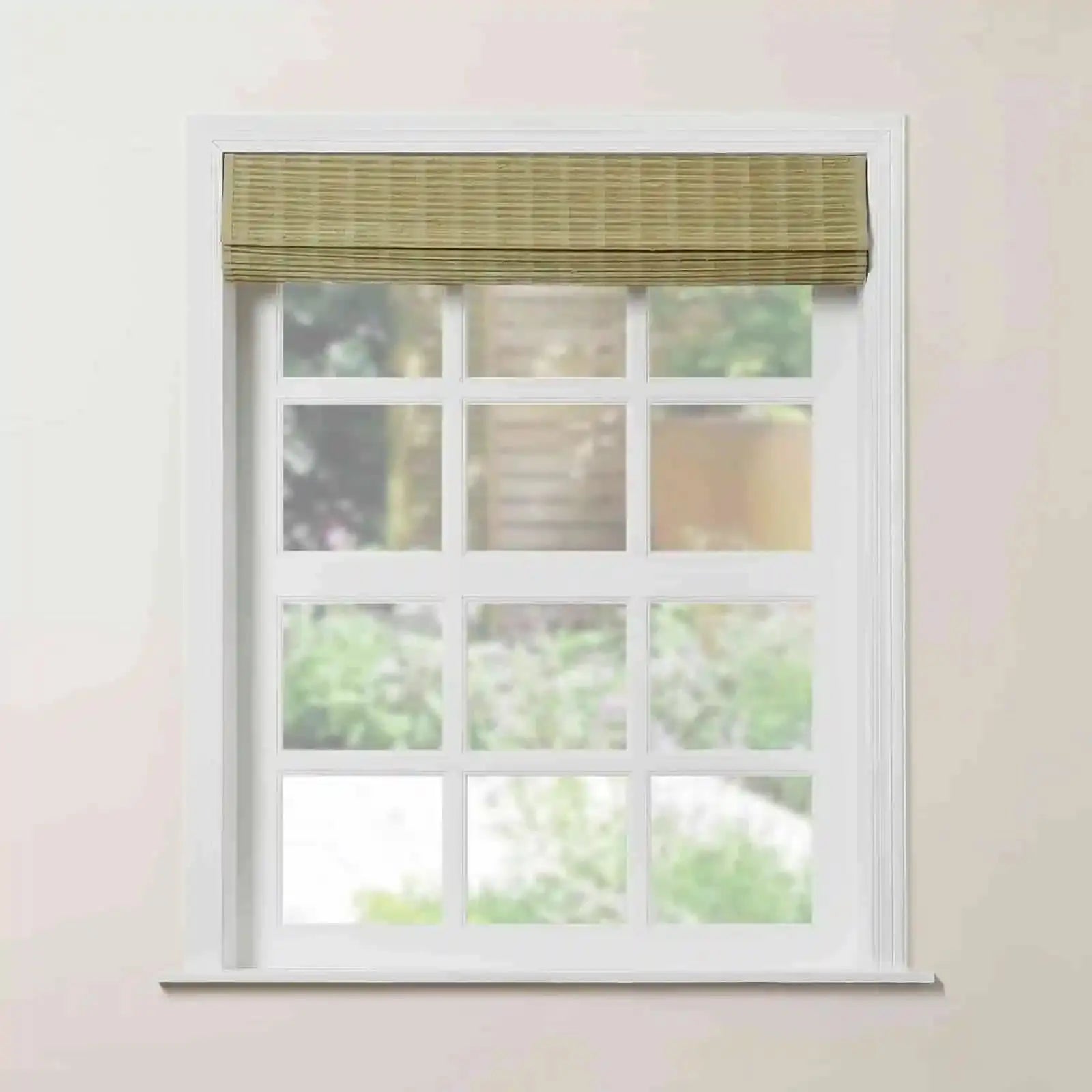 Rae Natural Ramie Bamboo Woven Shades - Series P | Eco-Friendly Window Coverings for Living Room, Bedroom & Patio | Light Filtering & UV Protection