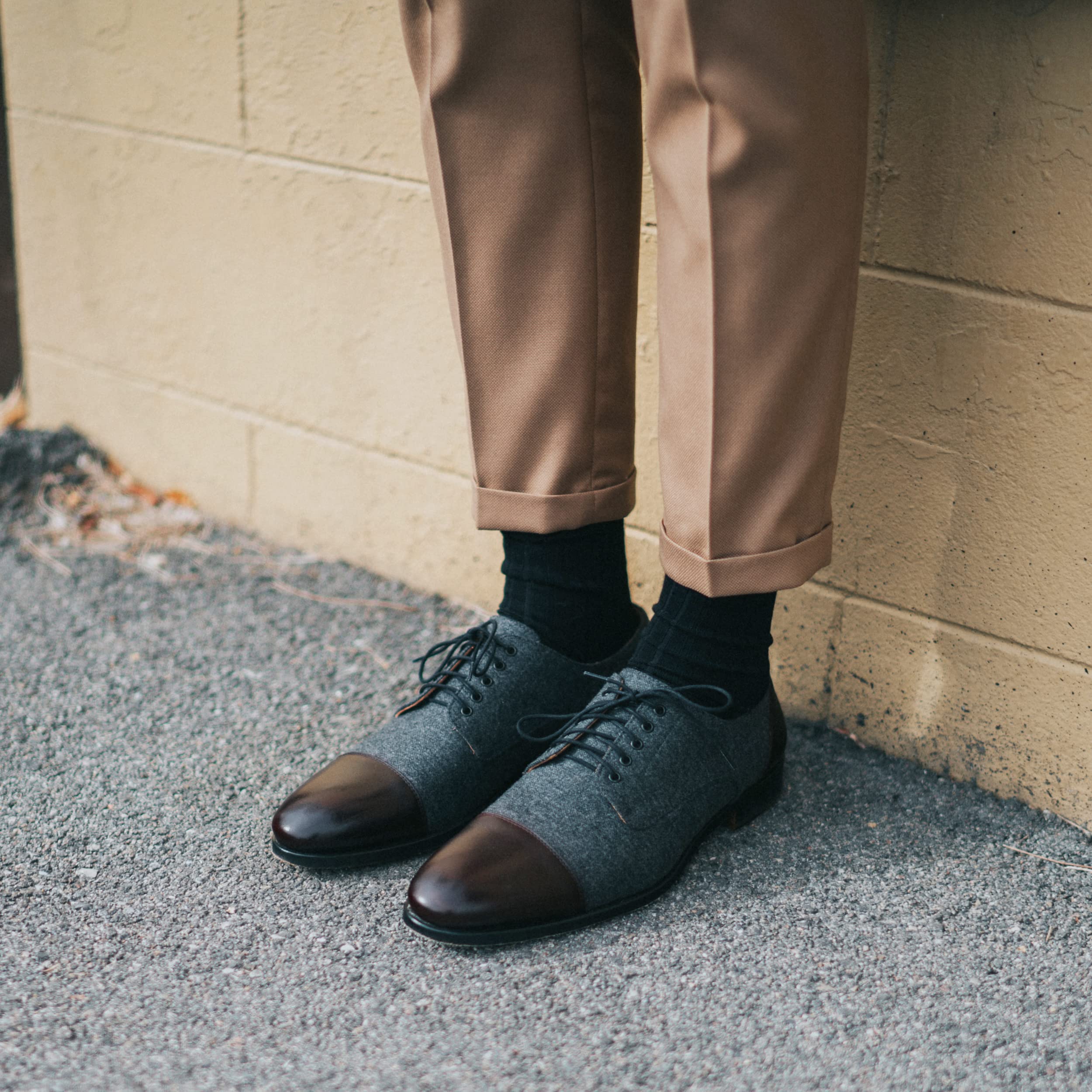 TAFT Jack Shoe - Handcrafted Genuine Leather & Wool Men's Dress Shoes for Business & Formal Occasions | Comfortable Oxford Style for Weddings, Office & Special Events
