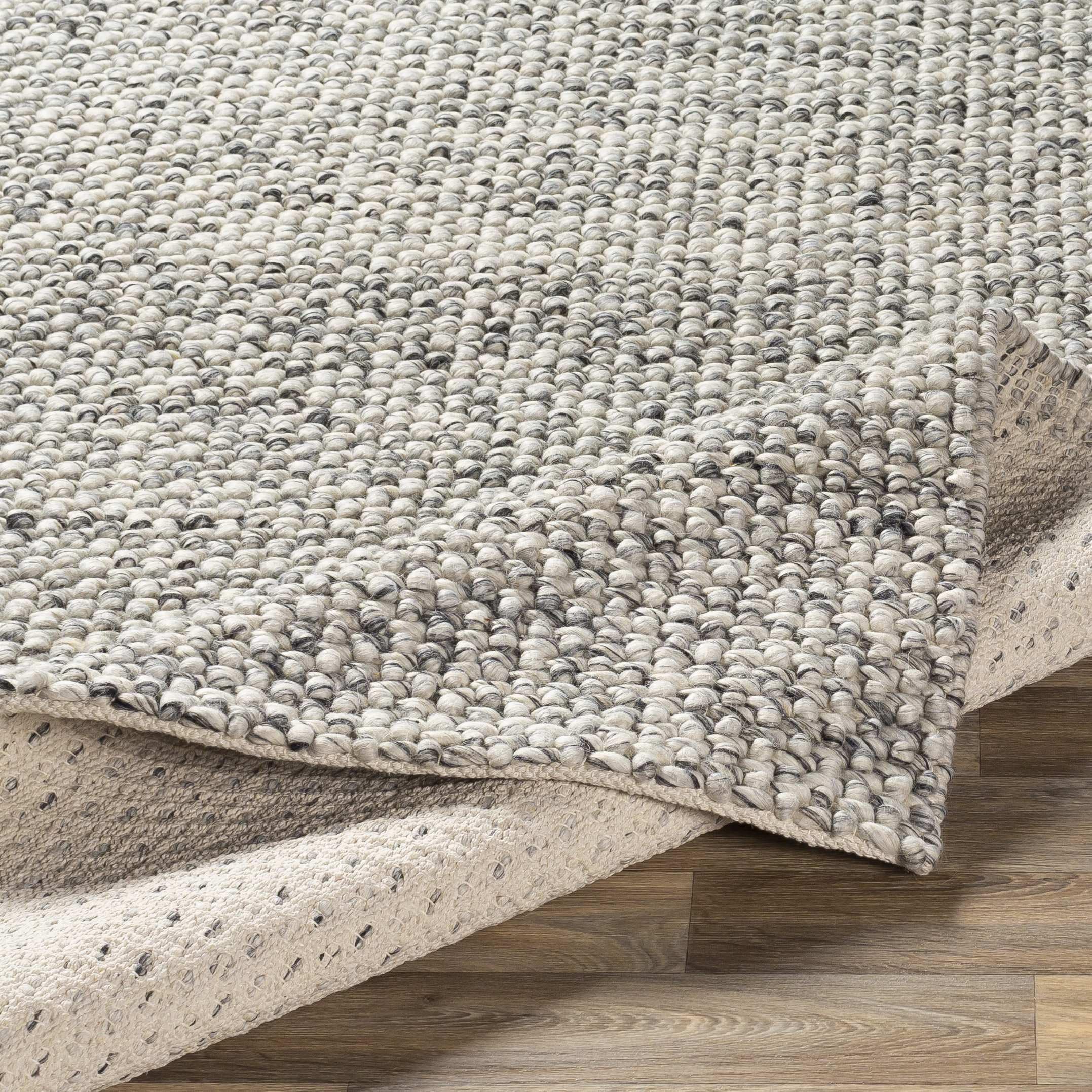 Mark&Day 5x7 Keynsham Modern Charcoal Area Rug - Soft Grey Ivory Carpet for Living Room, Bedroom, Kitchen - Non-Slip Floor Mat (5' x 7'6
