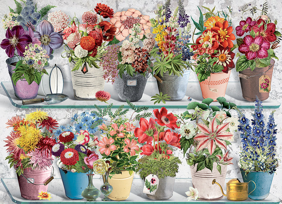 Beaucoup Bouquet 1000 Piece Jigsaw Puzzle - Floral Art Puzzle for Adults, Challenging Puzzle Game for Family Night & Relaxation