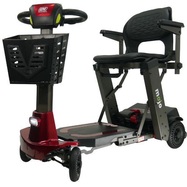 Mojo Manual Folding Scooter - Lightweight & Portable Mobility Aid for Adults & Seniors - Perfect for Travel, Shopping & Outdoor Activities
