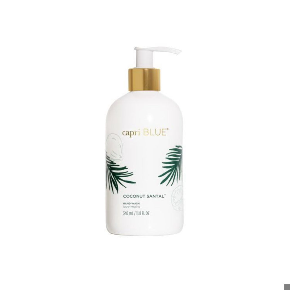 Capri Blue Coconut Santal Flora Scented Hand Wash - 11.8 fl oz | Moisturizing & Aromatherapy | Perfect for Bathrooms, Kitchens & Guest Rooms