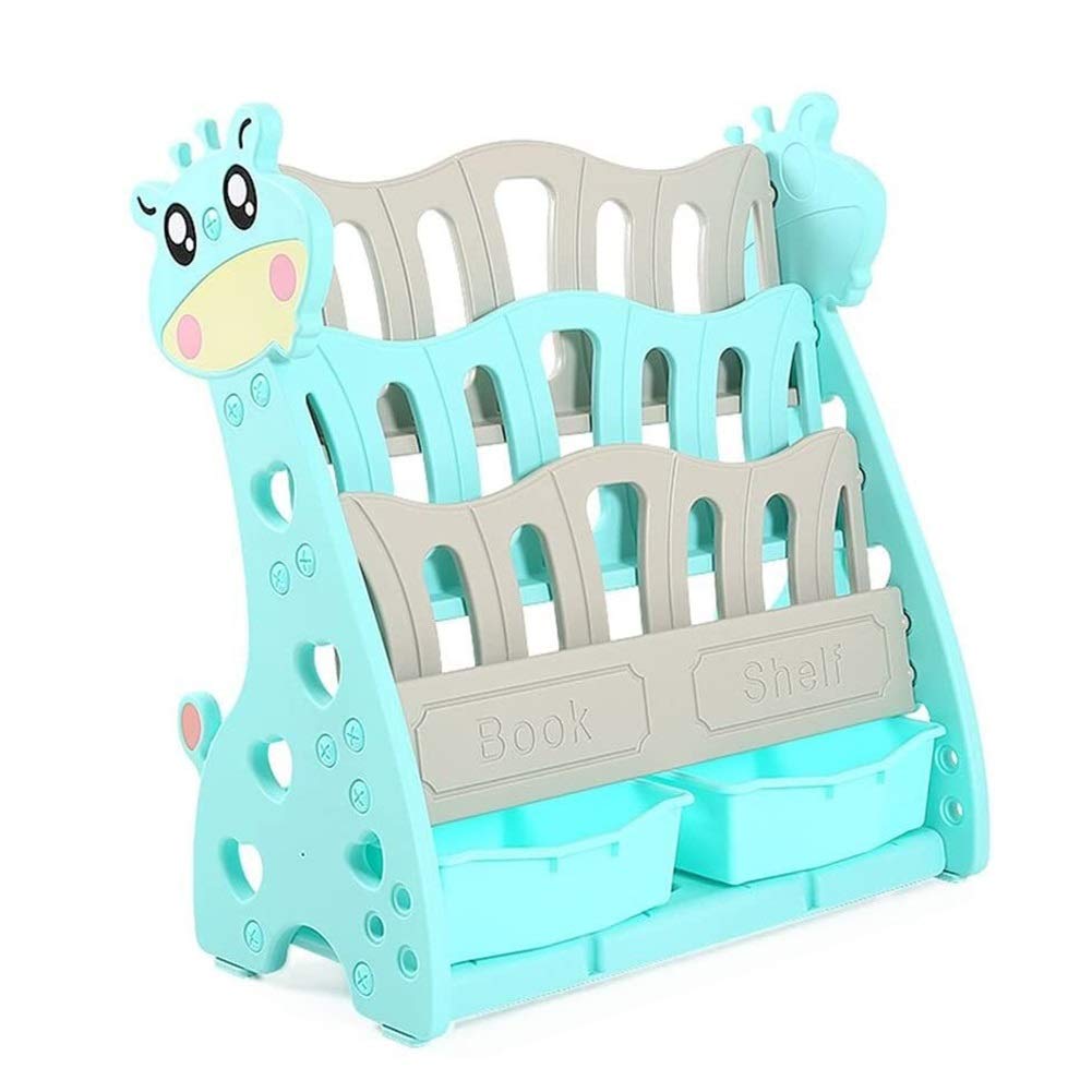 Decorative Bookends for Kids - Cartoon Plastic Book Storage Rack, Children's Bookshelf Organizer for Bedroom, Living Room, Study & Playroom - Perfect for Baby, Student & Home Decor