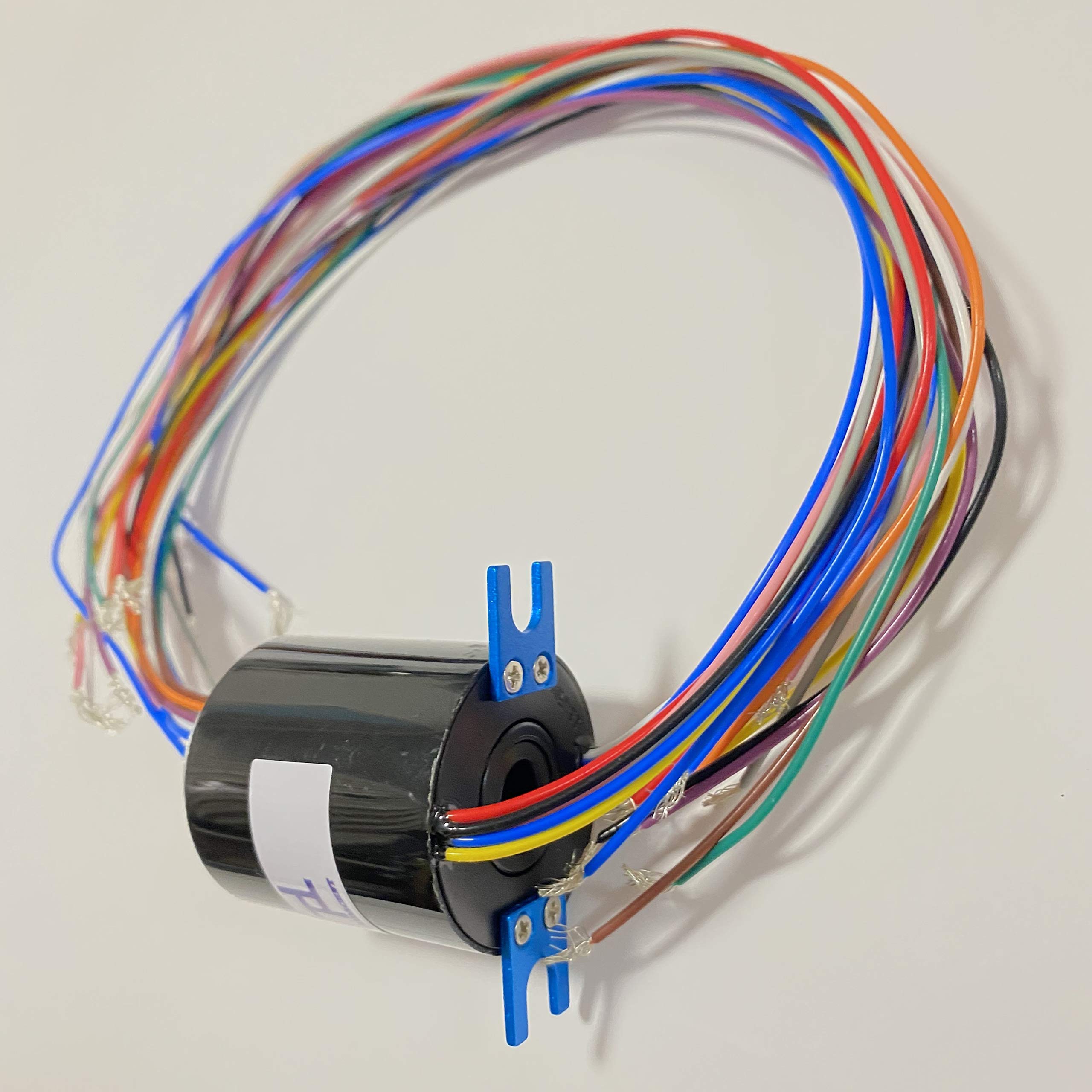 Taidacent 8mm 12-Wire 5A Slip Ring - Rotary Electrical Connector for Robotics & Automation