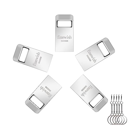 Mini Chiavetta USB 2.0 32 GB Argento 5 PCS