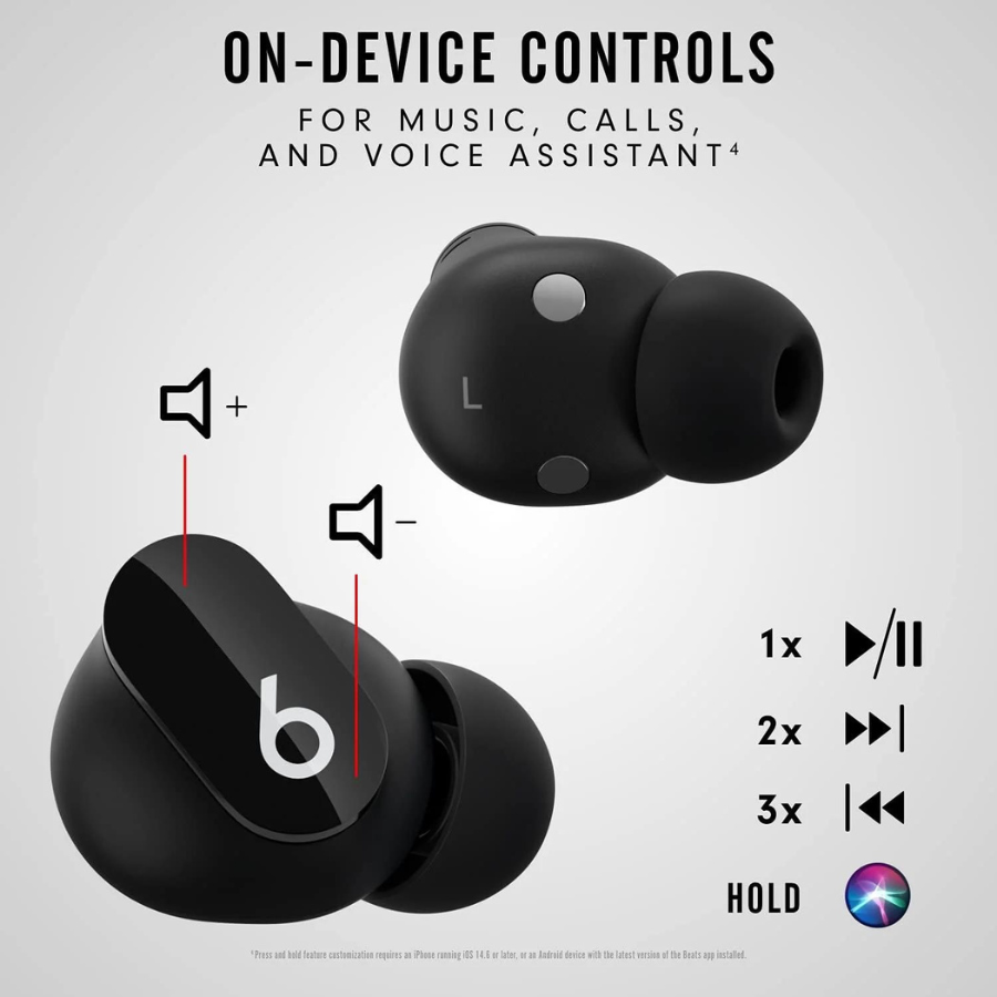 Beats Studio Buds Wireless Earbuds - Active Noise Cancelling, Sweat Resistant, Bluetooth 5.2 - Perfect for Workouts, Commuting & Travel