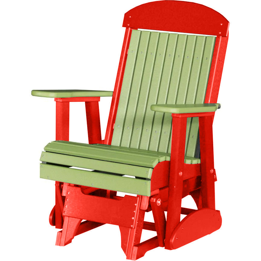 Lime Green on Red