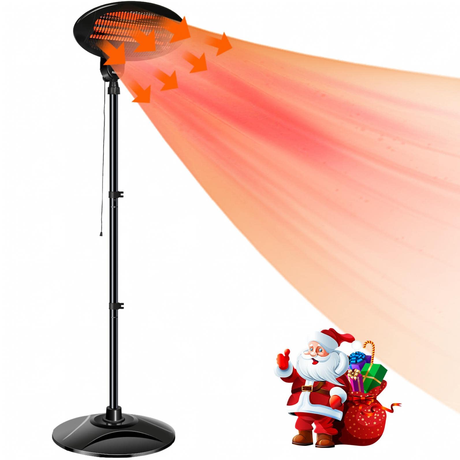 Sanamity Electric Warmer - Indoor/Outdoor Patio Heater for Garage, Pool Area & Shop | Portable Space Heater for Home, Office & Commercial Use | Fast Heating & Energy Efficient (US Stock)