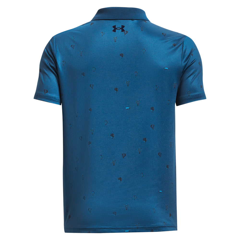 Under Armour Boys' Youth Matchplay Printed Polo Shirt - Moisture-Wicking & Breathable for Sports & Casual Wear