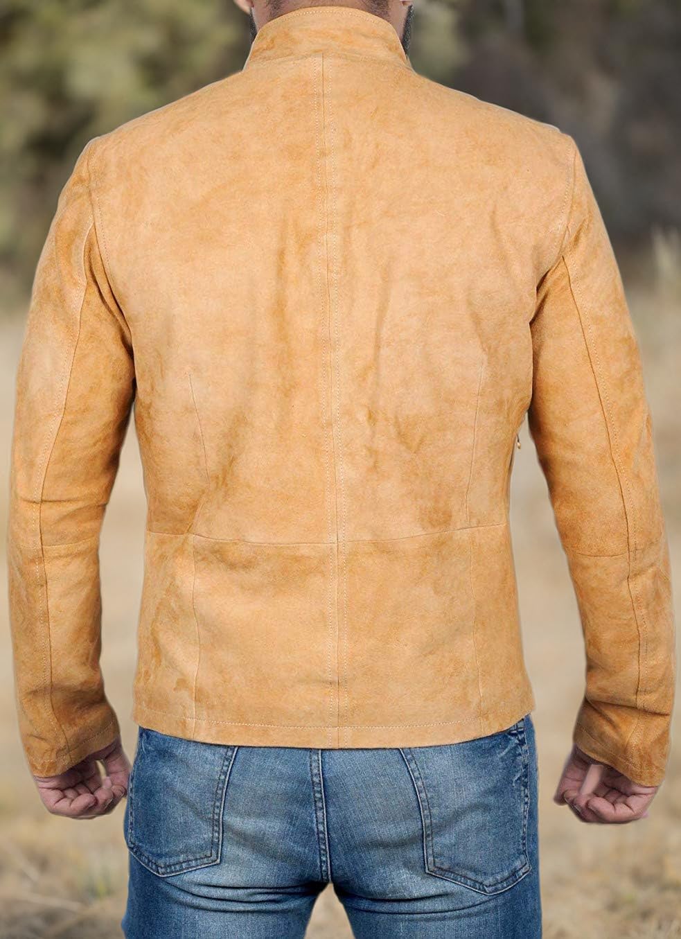 Blingsoul Men's Brown Suede Jacket & Black Lambskin Leather Jacket - Premium Real Leather Coats for Men | Casual Wear, Date Night, Fall & Winter Fashion