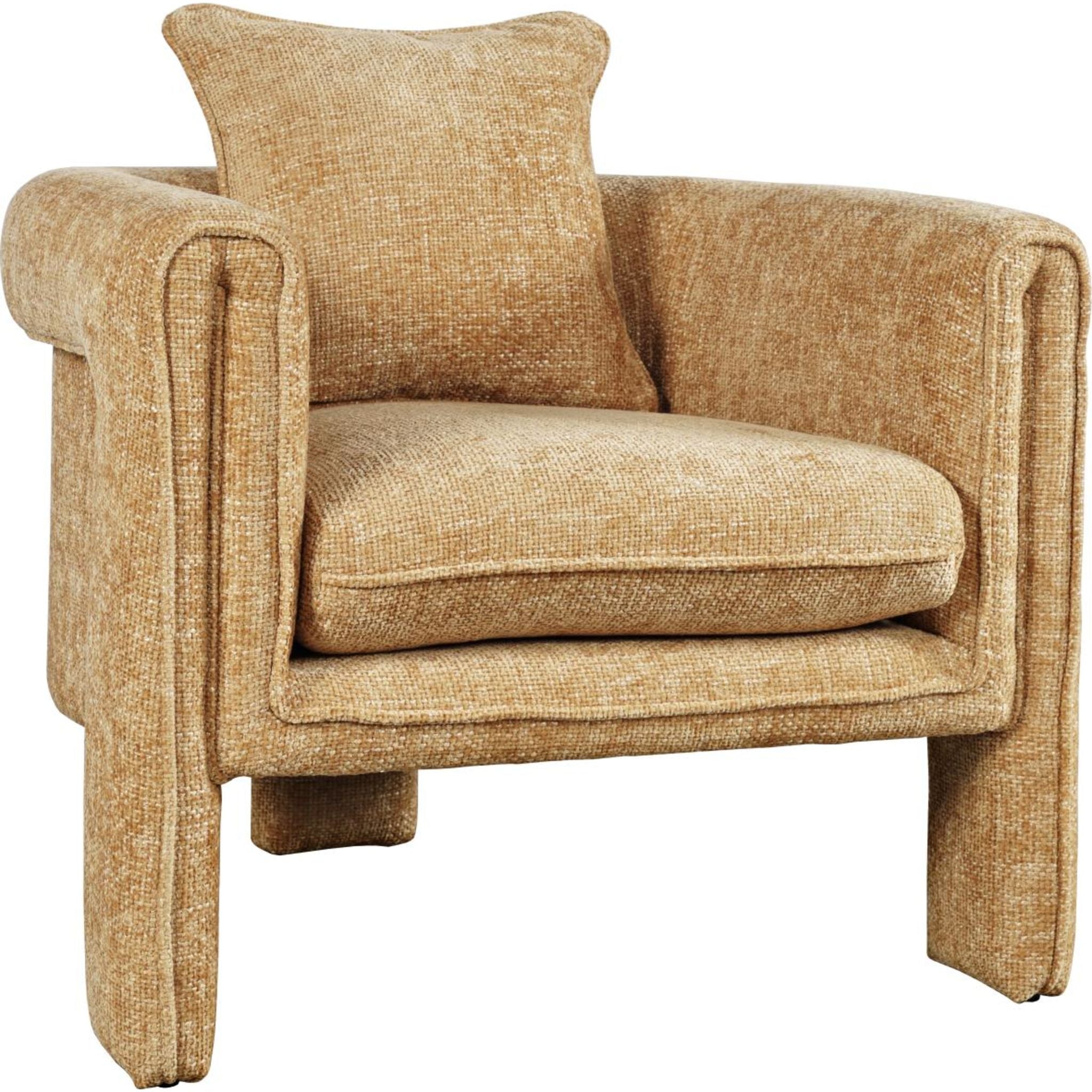 Adley Accent Chair - Modern Upholstered Living Room Chair with Solid Wood Legs | Perfect for Home Office, Bedroom, or Reading Nook