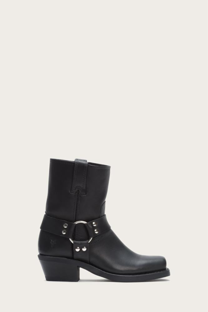 Frye Women's 77455 Black Leather Boots - Stylish & Comfortable Ankle Booties for Everyday Wear, Work & Casual Outfits