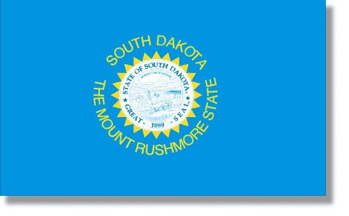 4x6 Feet South Dakota State Flag - 2-Ply Polyester, Durable & Fade-Resistant - Perfect for Outdoor Display, Parades, and Home Decor