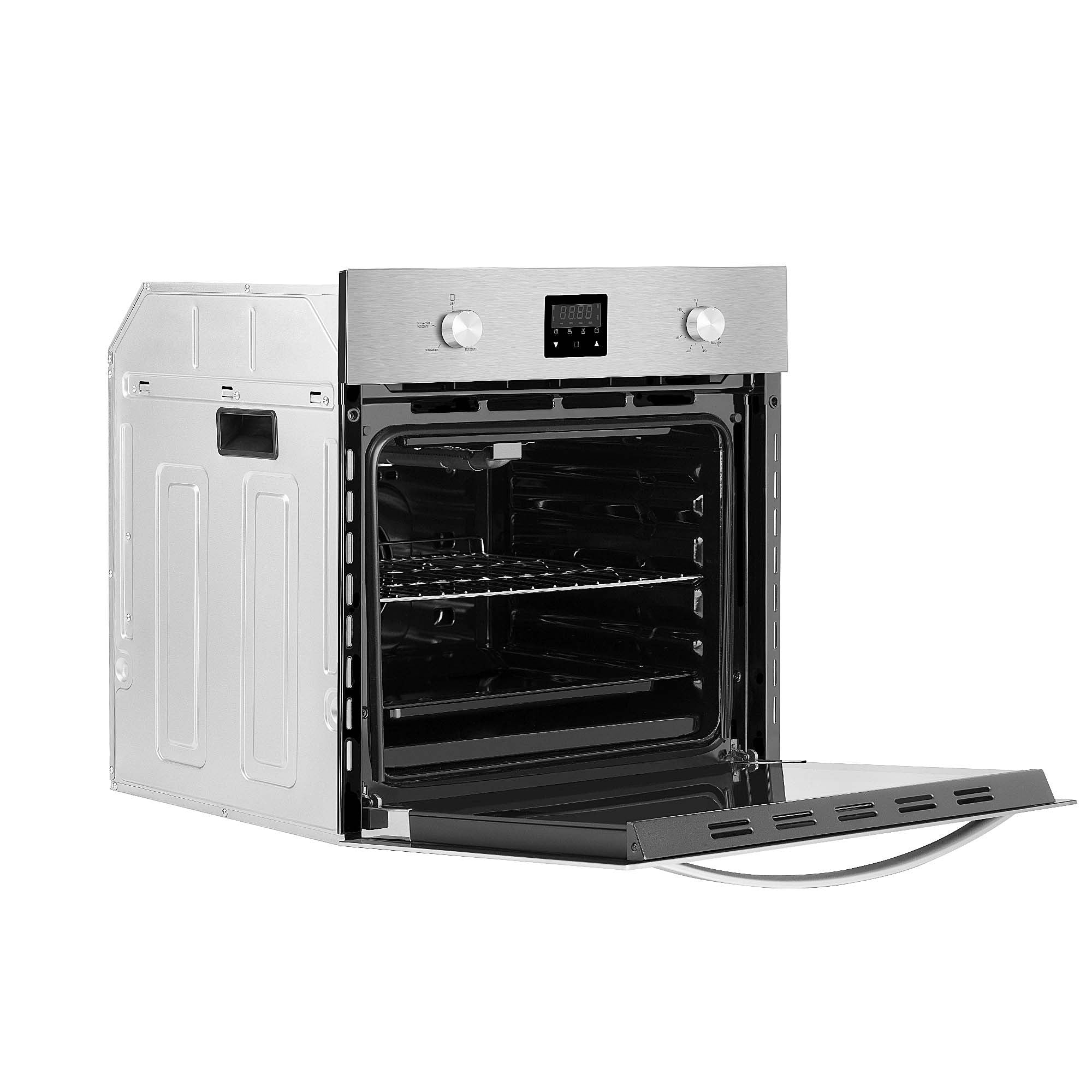 Empava 24 Inch 2.3 Cu Ft Stainless Steel Liquid Propane Gas Wall Oven (24WO11L) - Perfect for Compact Kitchens, RVs, and Small Space Living