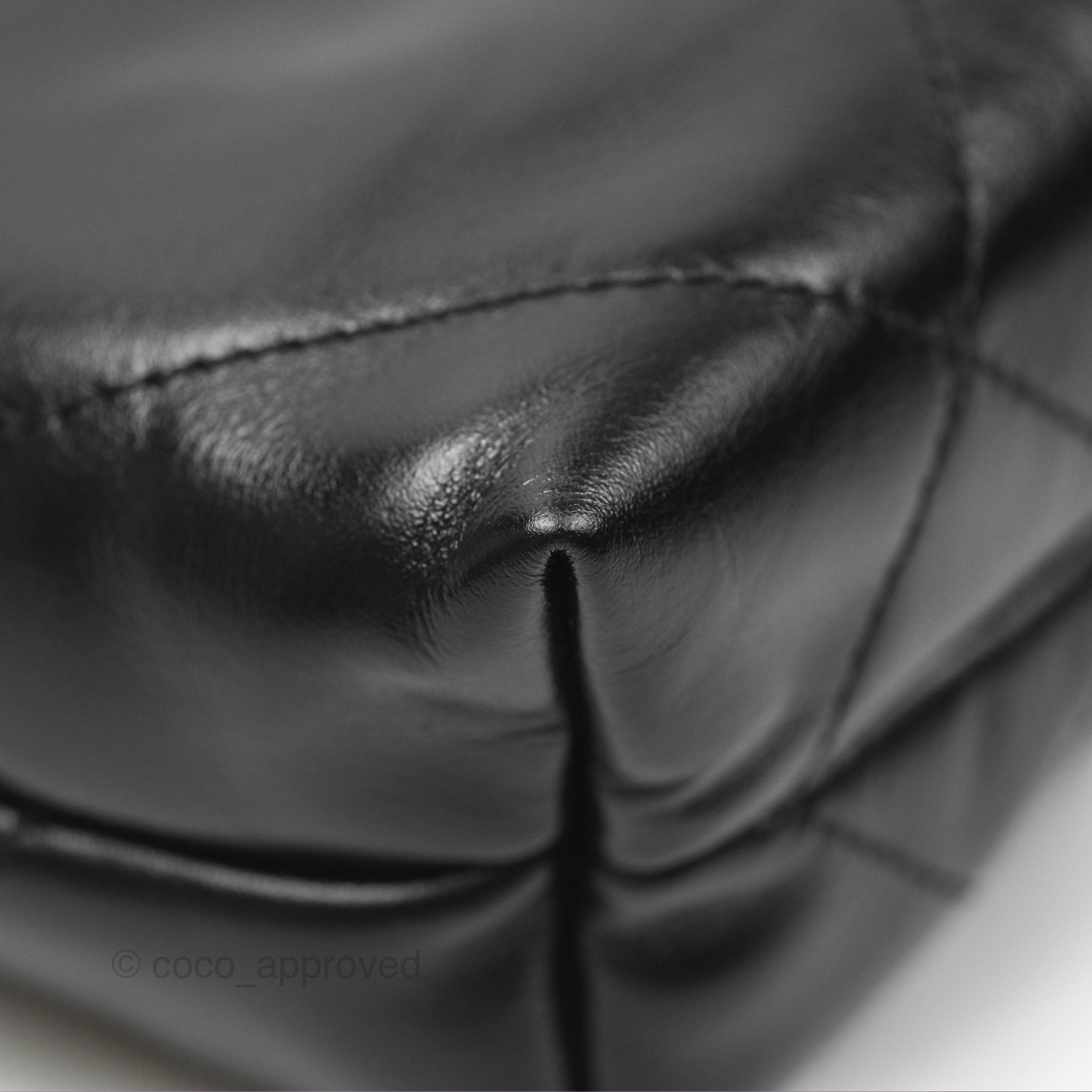 Chanel 22 Mini Bag Black Shiny Crumpled Calfskin Leather Crossbody Purse for Women | Luxury Designer Handbag for Date Night, Parties & Everyday Use