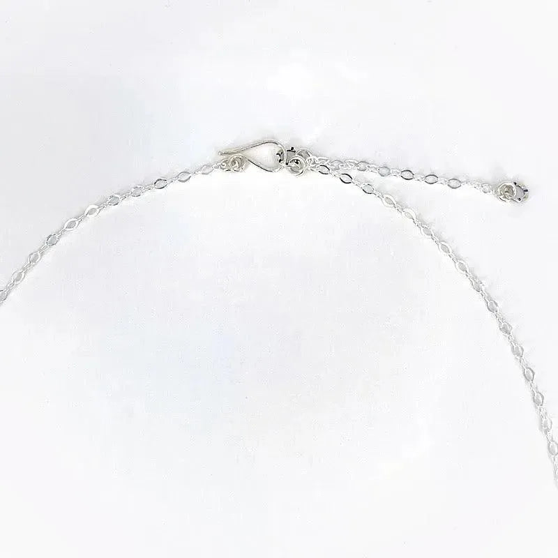 Elegant Sterling Silver & Aquamarine Pendant Necklace for Women - Perfect for Weddings, Anniversaries & Special Occasions