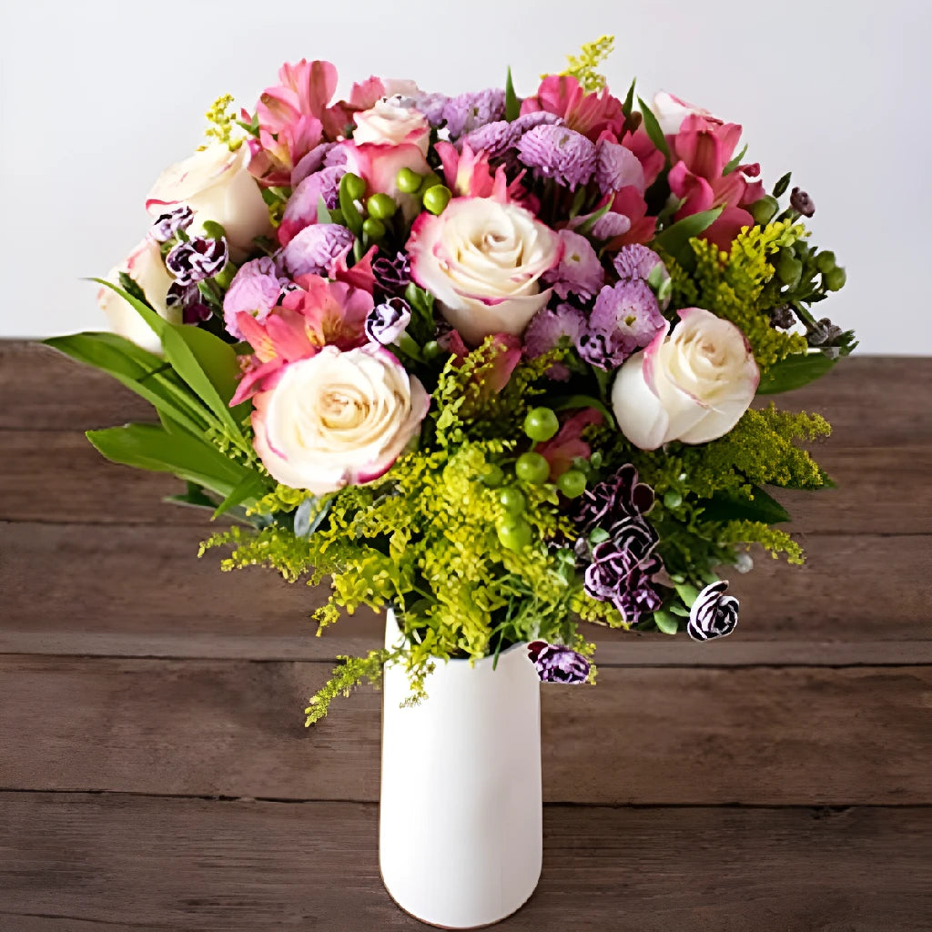 Fresh Flower Bouquet - Premium Hand-Tied Floral Arrangement for Weddings, Anniversaries & Home Decor | Long-Lasting Blooms for Gifts & Special Occasions