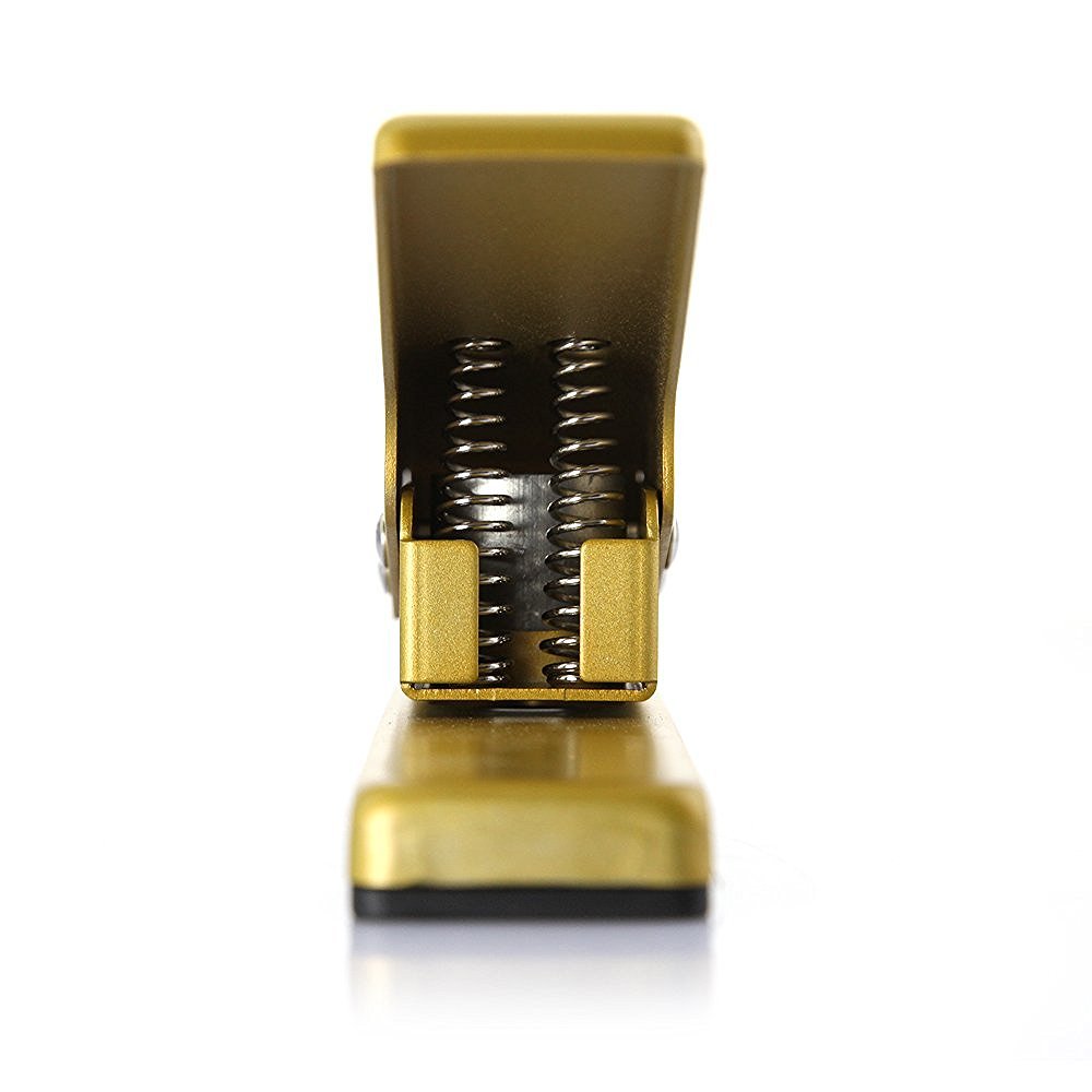 Premium Guitar Pick Punch Cutter Kit - DIY Custom Plectrum Maker Machine for Guitarists (Gold) | Create Unique Picks from Credit Cards & Gift Cards | Perfect for Musicians, Bands & Guitar Enthusiasts